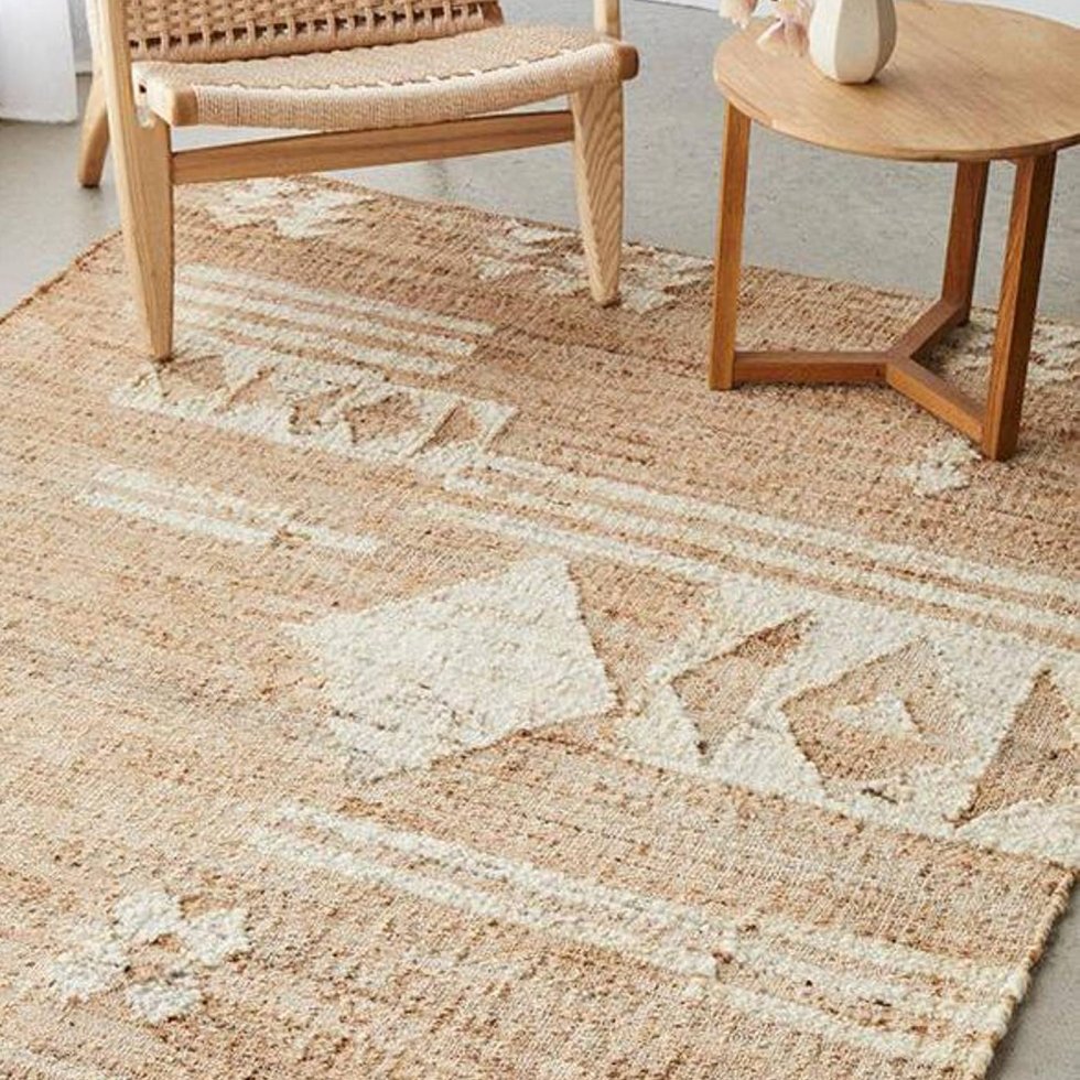 Alfombra de yute mezcla de algodón