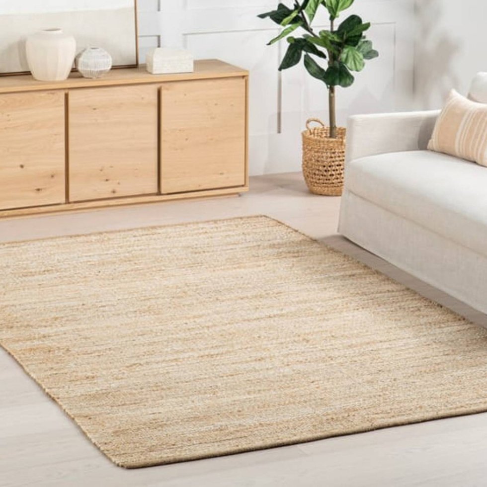Alfombra de fibra natural de yute