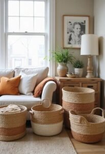 Inicio jute basket living room 1